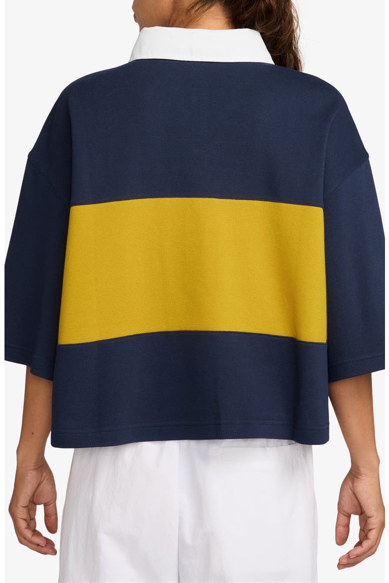 Sportswear Oversize Polo, Alternate, color, MIDNIGHT NAVY/ DARK SULFUR