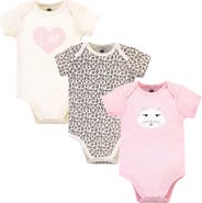 Hudson Baby Essential Three-Piece Set of Cotton Bodysuits