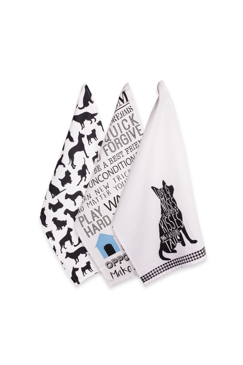 Asst Dog Printed Dishtowel Set/3, Main, color, Dog Print