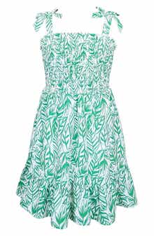 Zunie Kids' Box Strap Smocked Dress