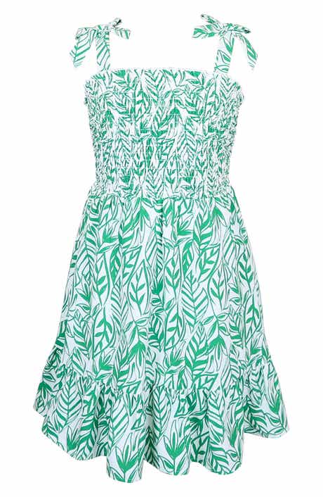 Zunie Kids' Box Strap Smocked Dress