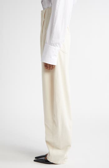 パンツ Sportmax GLAUCO WIDE DENIM TROUSERS SPORTMAX Glauco Cotton Bull Wide Pants Sportmax