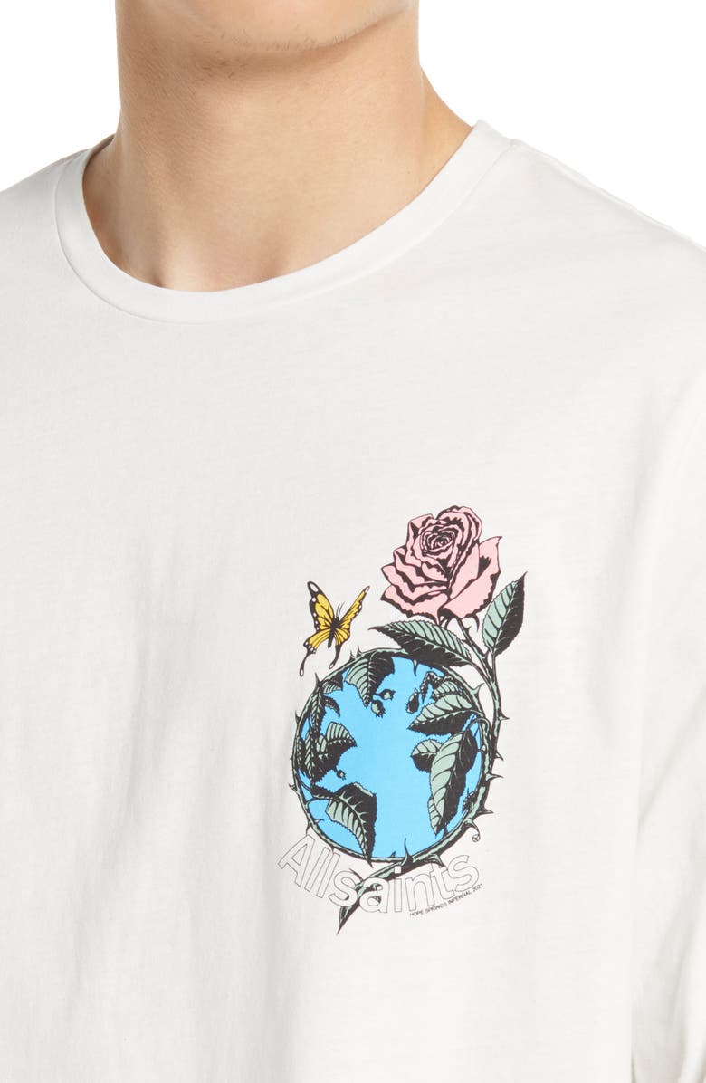 AllSaints Men's Aquatique Long Sleeve Graphic Tee, Alternate, color,