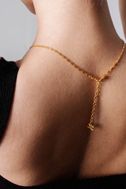 Classicharms Shayla Molten Cubic Zirconia Pendant Necklace In Gold