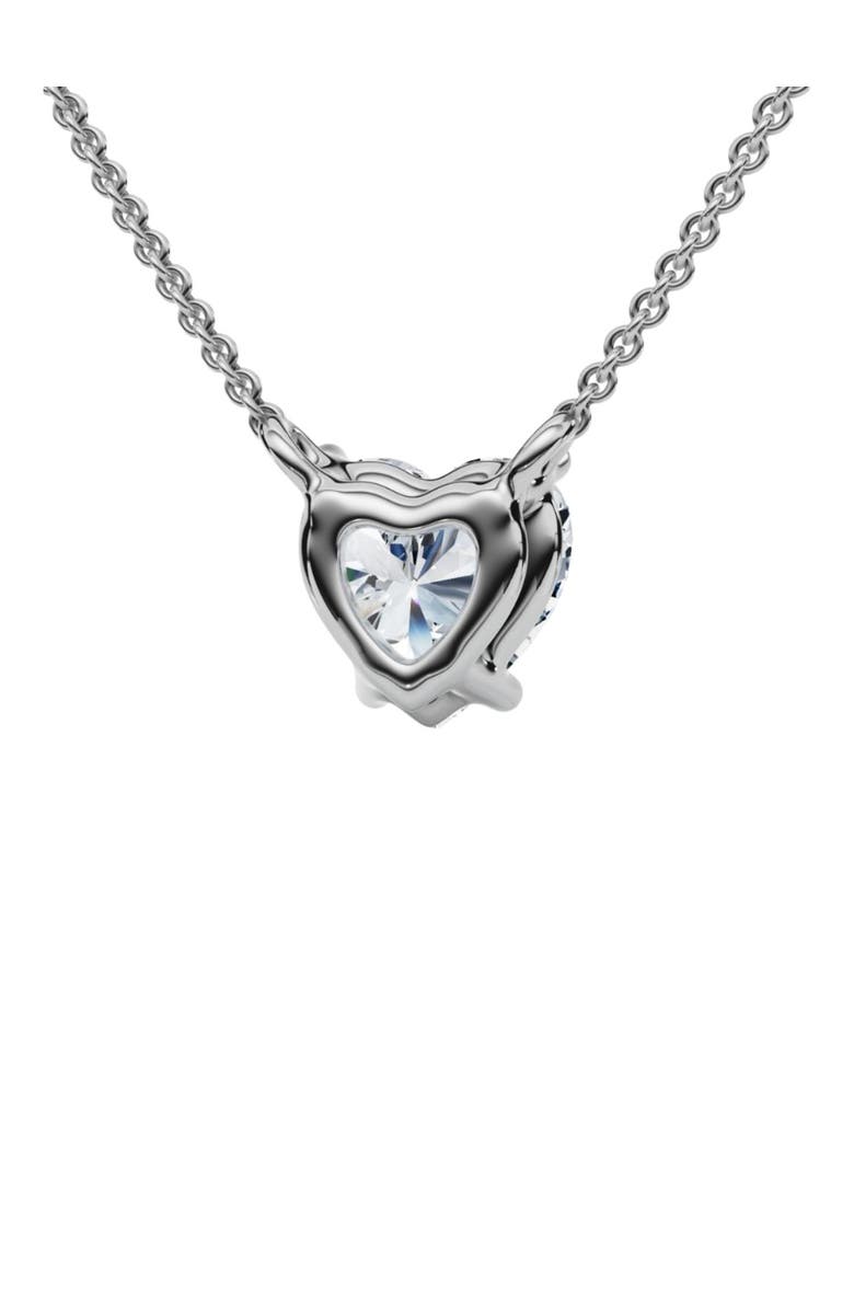 Bliss Diamond 1Ct Heart Shape Diamond Solitaire Diamond Pendant 14k Gold Necklace Lab Grown, Alternate, color, 14K White Gold