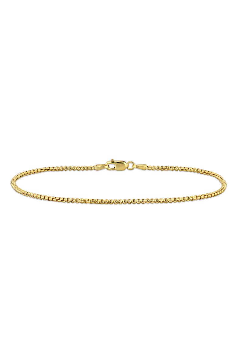 DELMAR Round Box Link Bracelet, 1.60mm, Main, color,