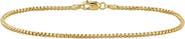 DELMAR Round Box Link Bracelet, 1.60mm