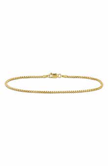 Round Box Link Bracelet, 1.60mm