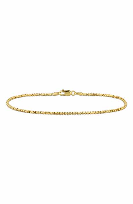 DELMAR Round Box Link Bracelet, 1.60mm