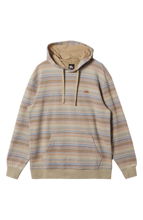 QUIKSILVER QUIKSILVER GREAT OTWAY STRIPE HOODIE