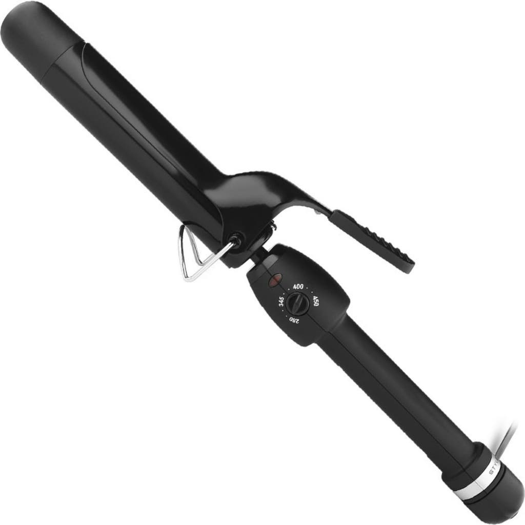 Stylecraft Stay-temp Black Gold Professional Curling Iron 1.25 Inch In Black
