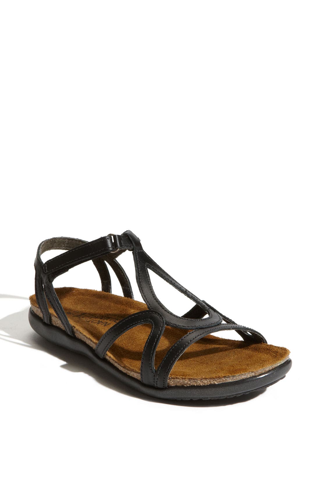 Naot Dorith Sandal, Main, color, Black Raven Leather