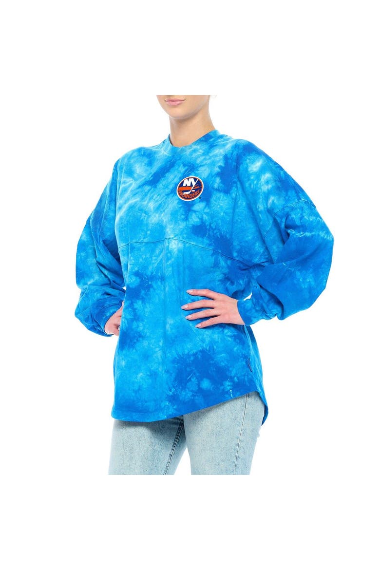 Women's Fanatics Branded Royal New York Islanders Crystal-Dye Long Sleeve T-Shirt, Main, color, Royal