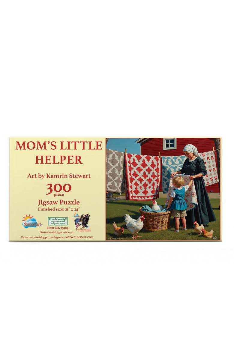 Moms Little Helper 300 piece Jigsaw Puzzle for Adults, Alternate, color, Multicolor