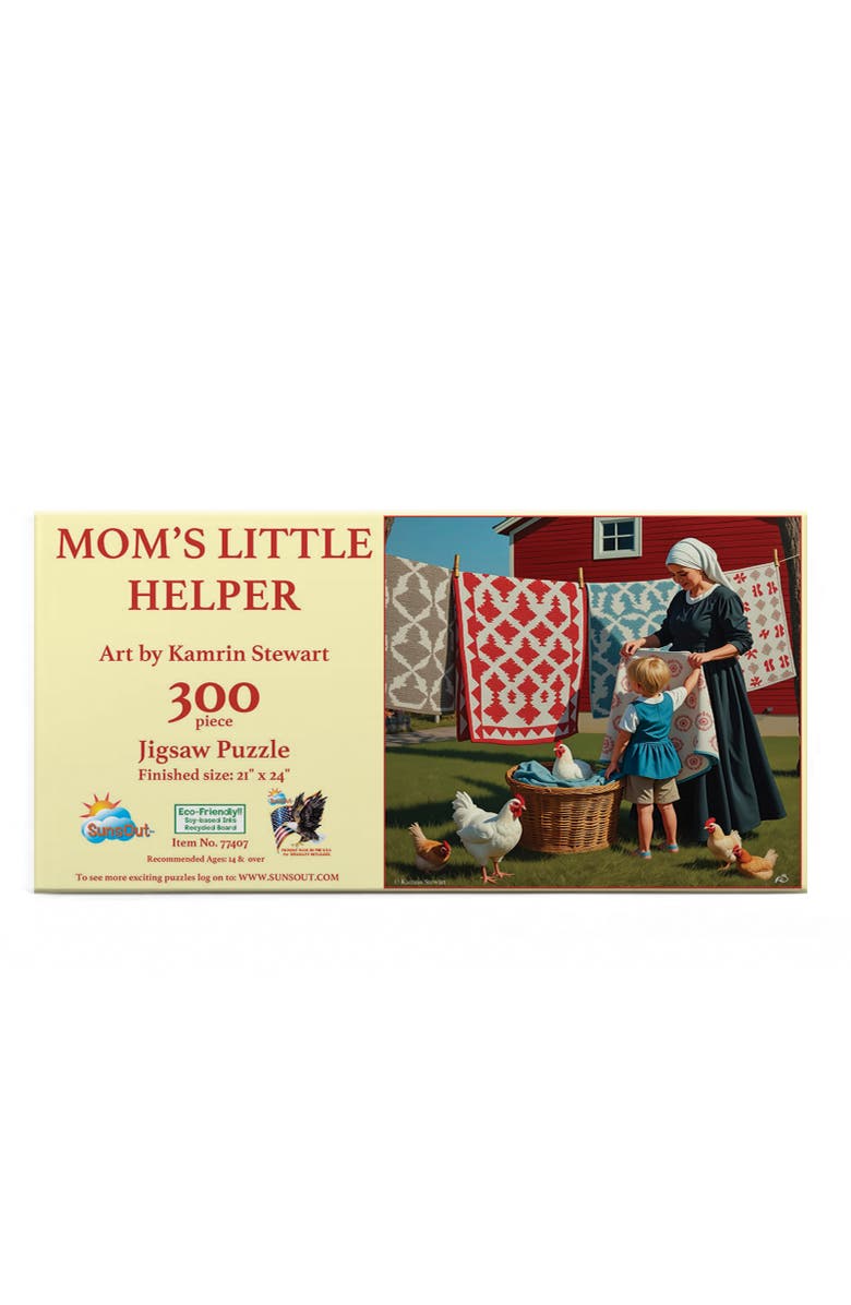 Sunsout Moms Little Helper 300 piece Jigsaw Puzzle for Adults, Alternate, color, Multicolor