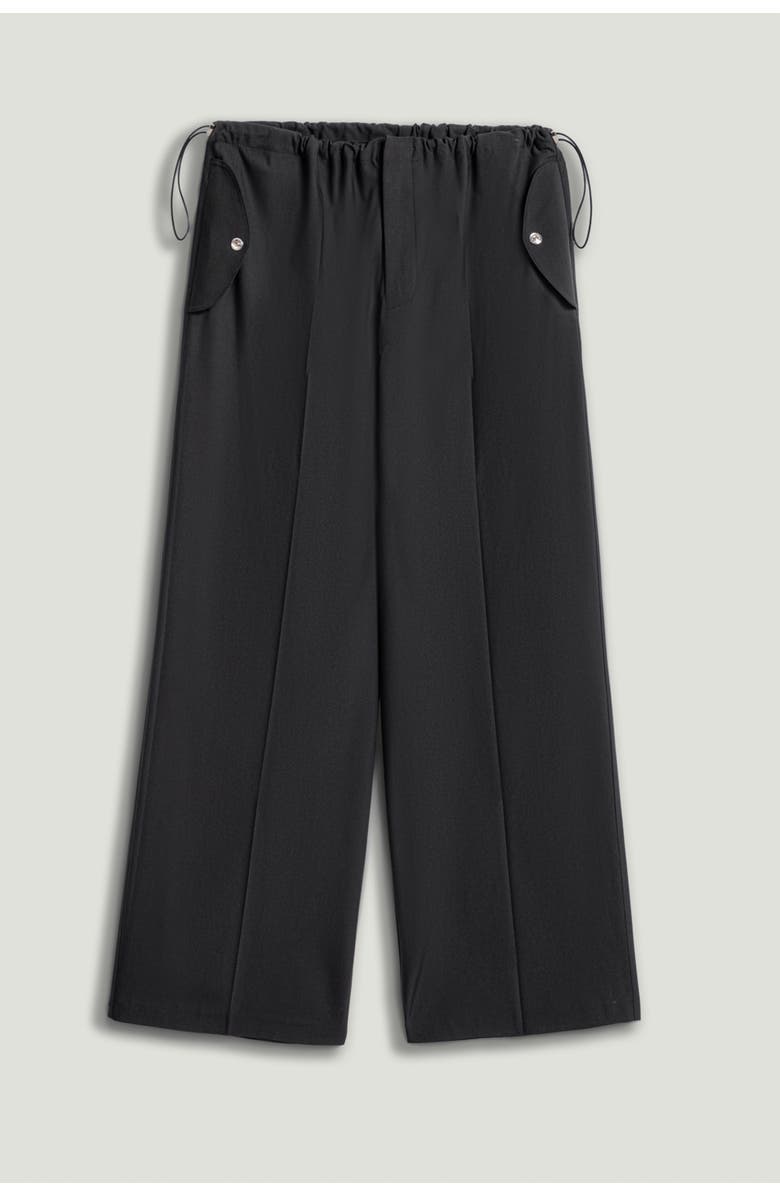 Nocturne Relaxed Drawstring Wide-Leg Pants, Alternate, color, Dark Brown