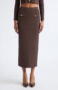 Toccin Milla Ribbed Midi Skirt