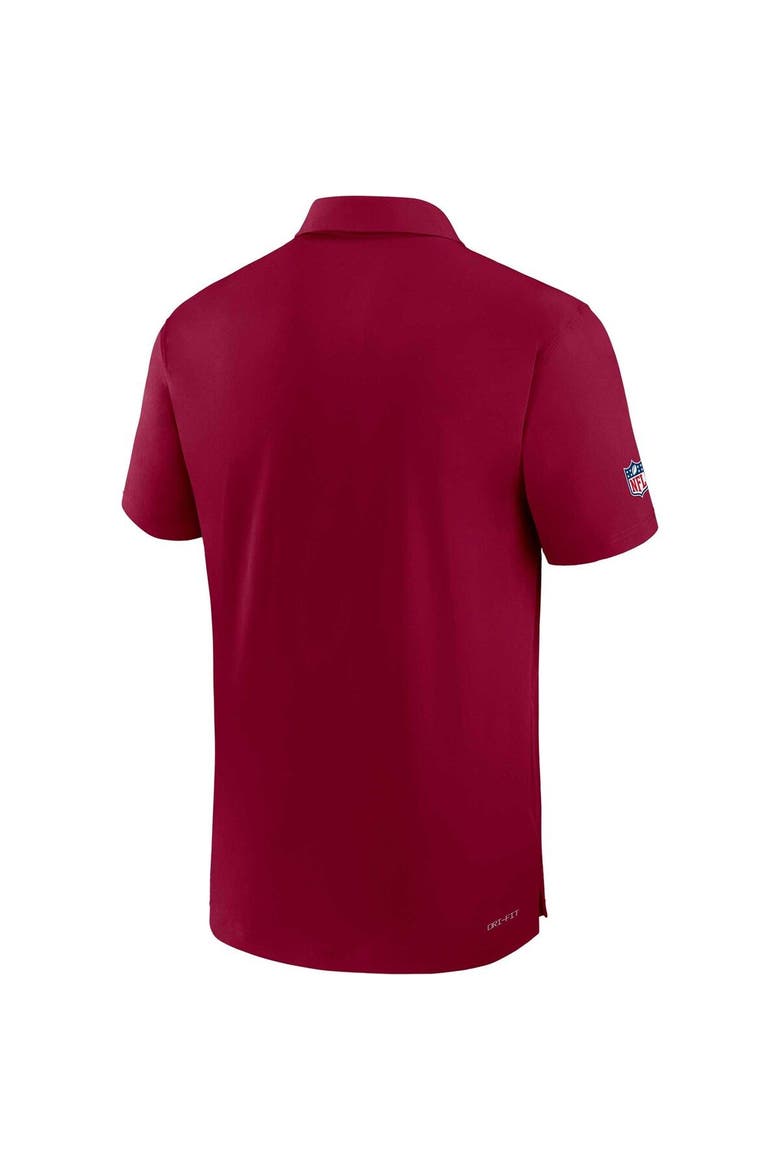 Men's Nike Burgundy Washington Commanders Sideline Coaches Performance Polo, Alternate, color, Burgundy