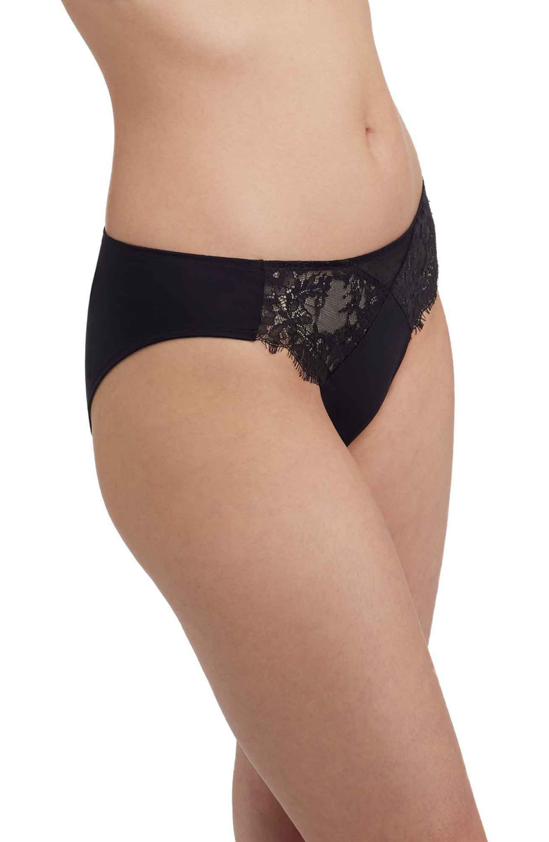 Skarlett Blue Amour Lace Bikini, Alternate, color, Black