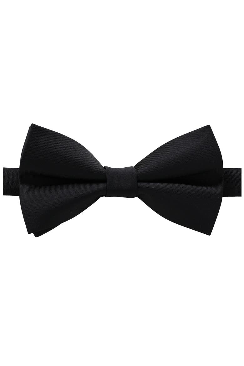 Satin Pre-Tied Bow Tie, Main, color, BLACK