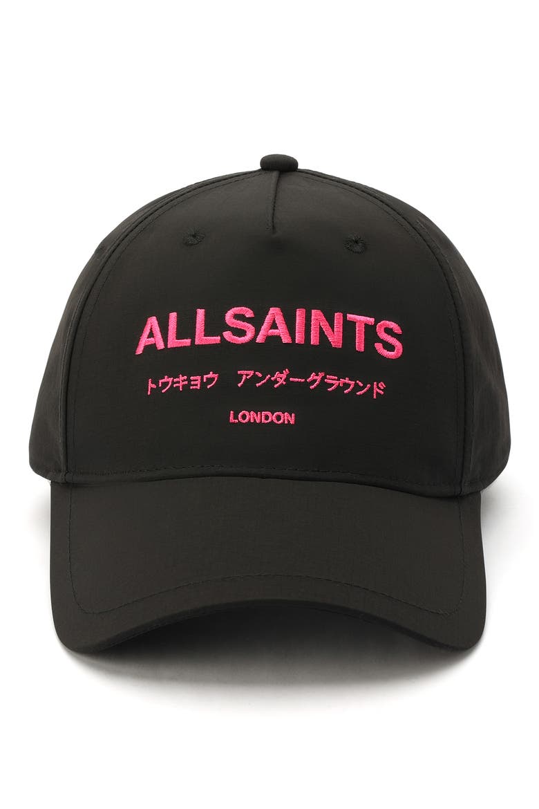 Underground Logo Baseball Cap, Alternate, color, BLACK