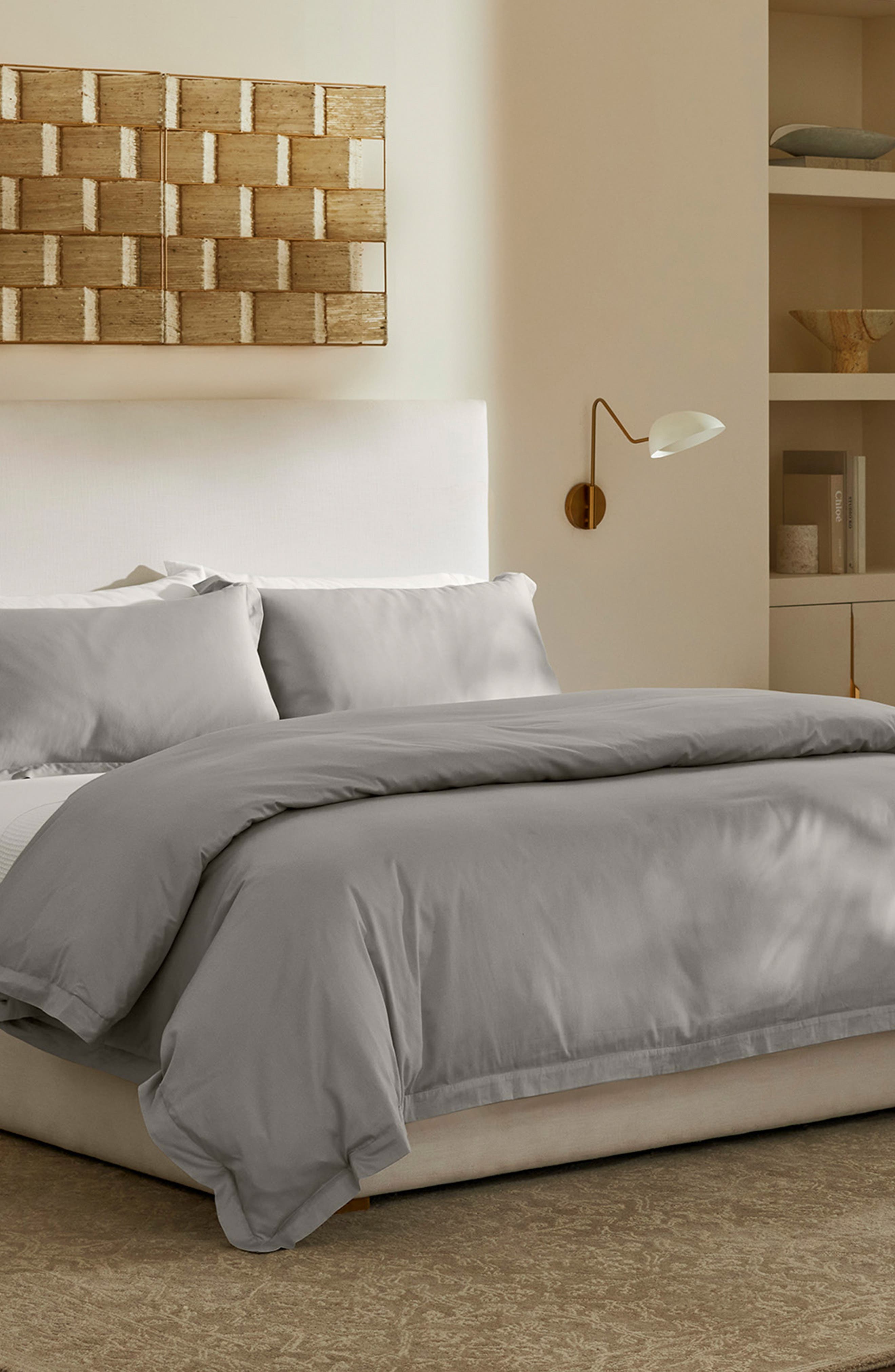 Boll & Branch Percale Hemmed Duvet Cover & Shams - Thumbnail 2