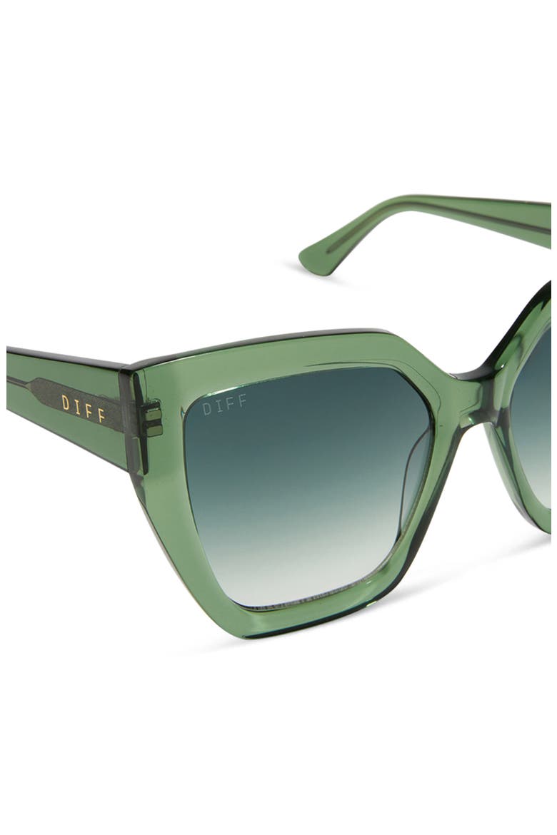 Blaire 55mm Gradient Cat Eye Sunglasses, Alternate, color, SAGE CRYSTAL / G15