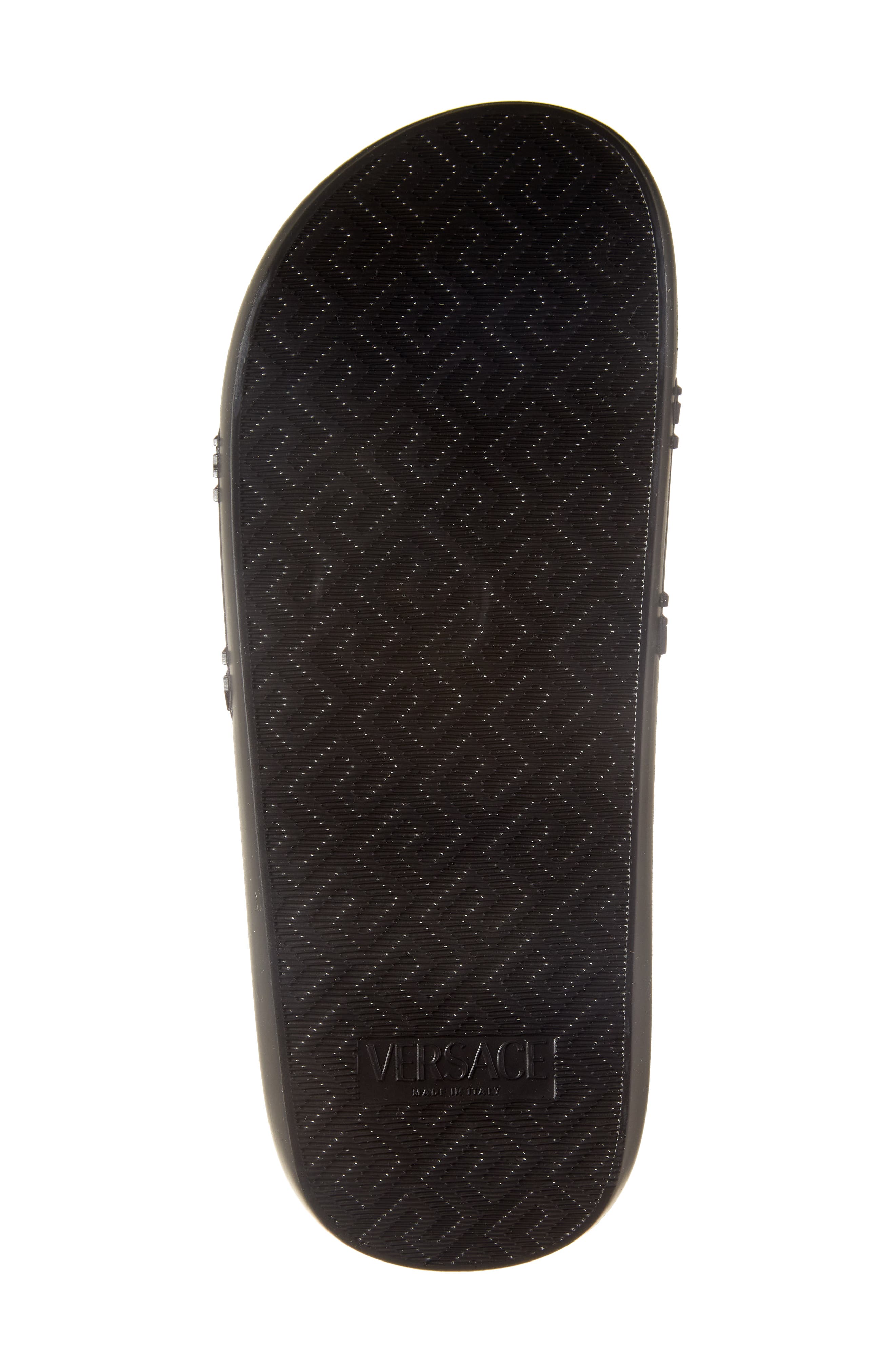 Versace Medusa Pool Slide, Alternate, color, Black