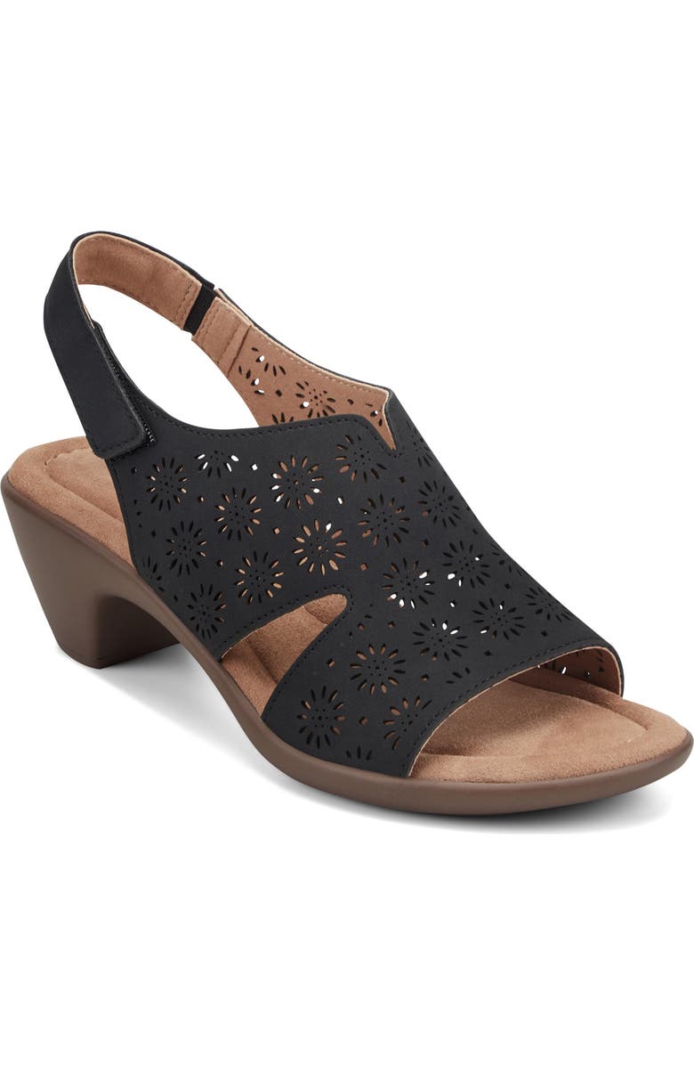 Easy Spirit Seconie Slingback Sandal, Main, color, Black