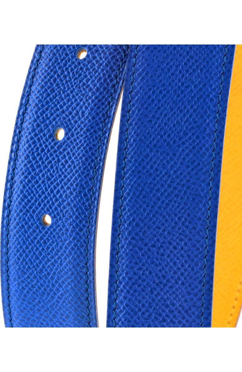 Pre-Owned Hermes Constance Reversible Belt Leather Medium, Alternate, color, Blue