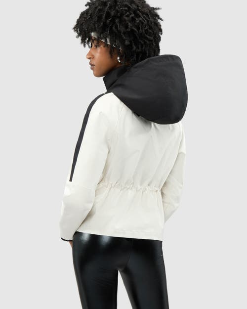 Alpenhaus Enneth Hooded Windbreaker With Adjustable Waist In Snow White
