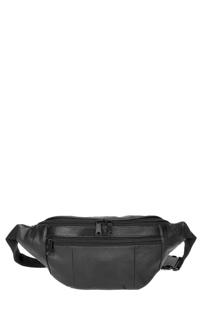BUXTON 3-Zipper Hip Bag, Main, color, 