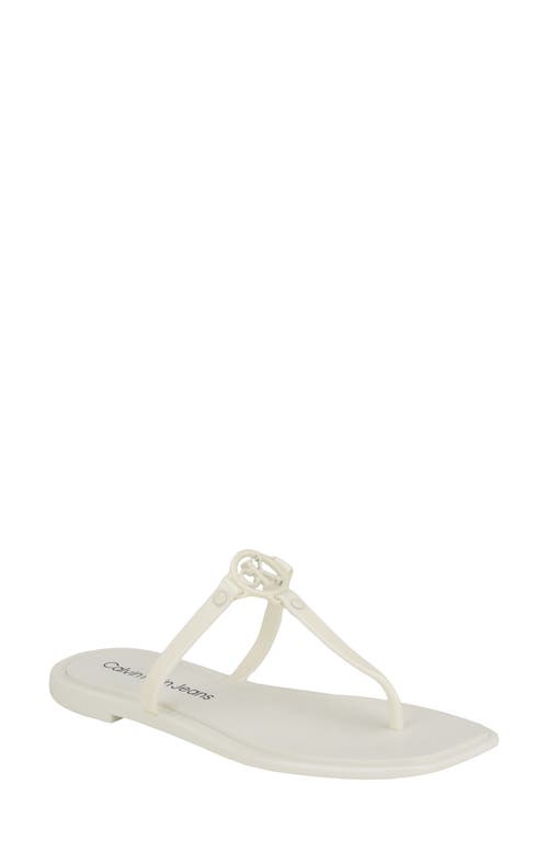 Calvin Klein Edhen Flip Flop In White