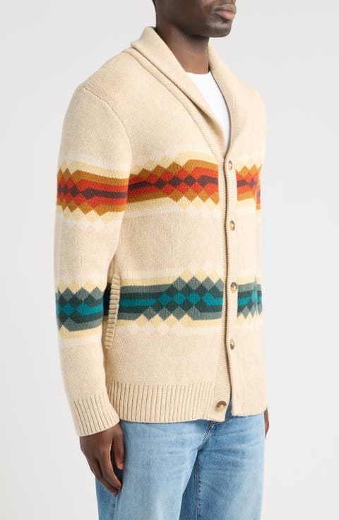 Middle Waters Shawl Collar Cotton Cardigan
