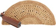 Anya Hindmarch Half Moon Raffia Clutch