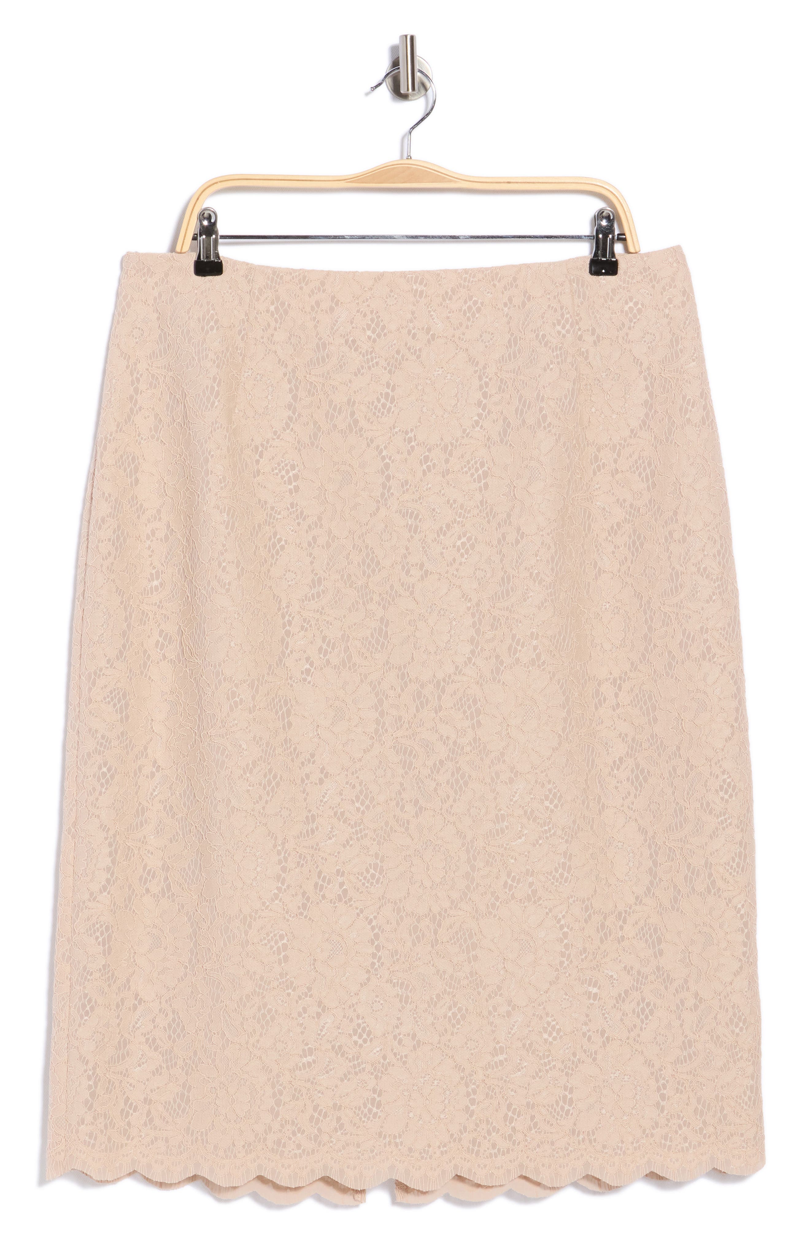 Royal Lace Pencil Skirt