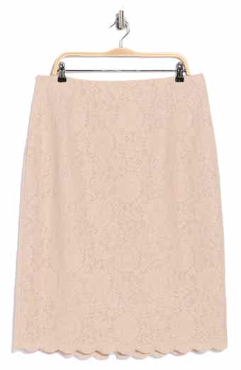 Royal Lace Pencil Skirt