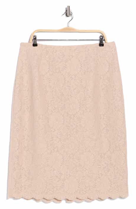 Royal Lace Pencil Skirt