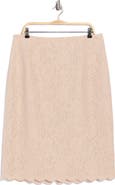 L'AGENCE Royal Lace Pencil Skirt