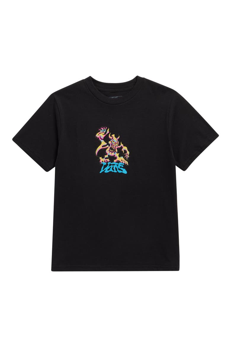 Kids' Goblin Step Cotton Graphic T-Shirt, Main, color, BLACK
