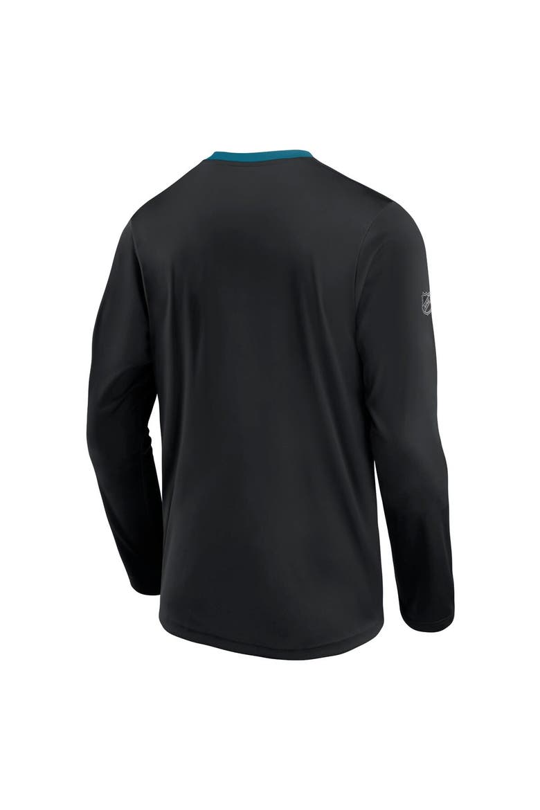 Men's Fanatics Branded Black San Jose Sharks Authentic Pro Locker Room Long Sleeve T-Shirt, Alternate, color, Black