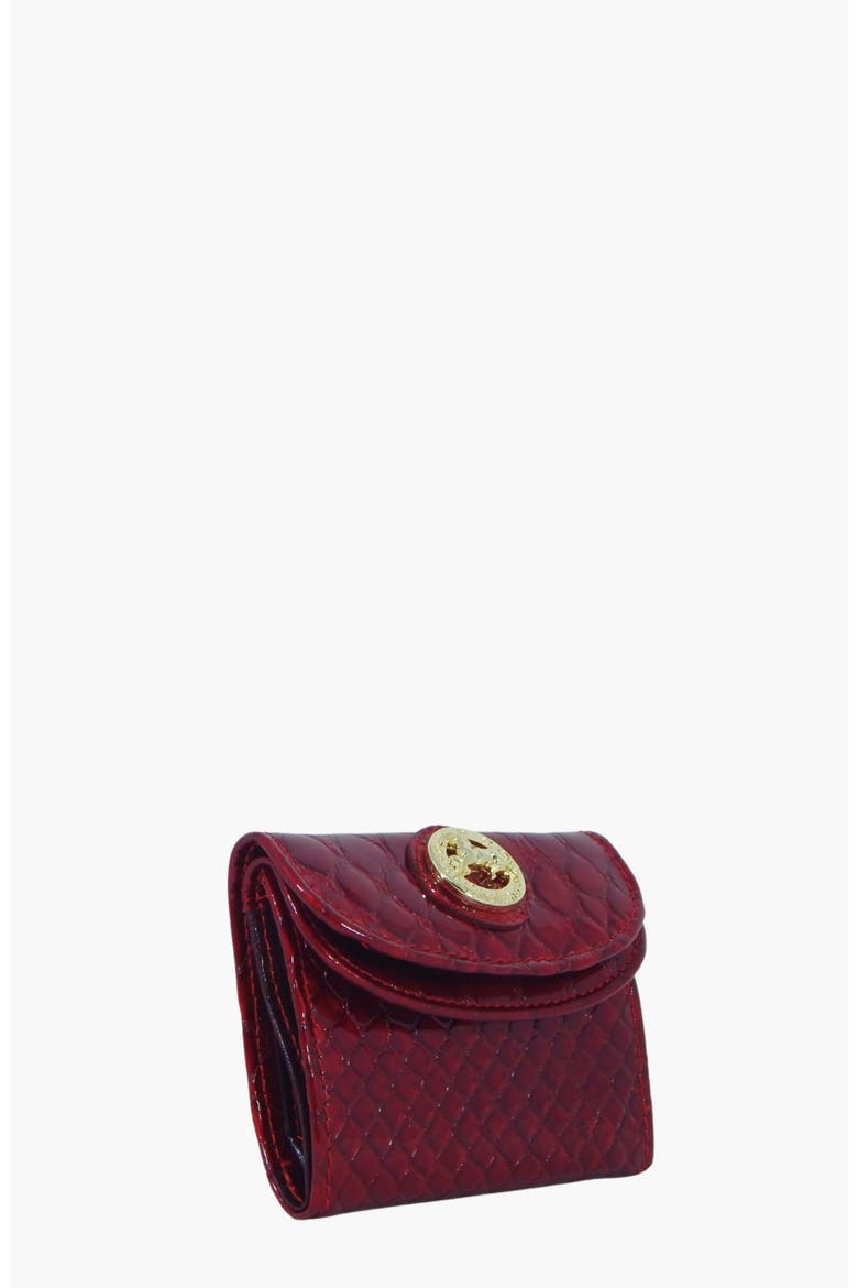Gallop Patent Leather Wallet 574, Alternate, color, Red