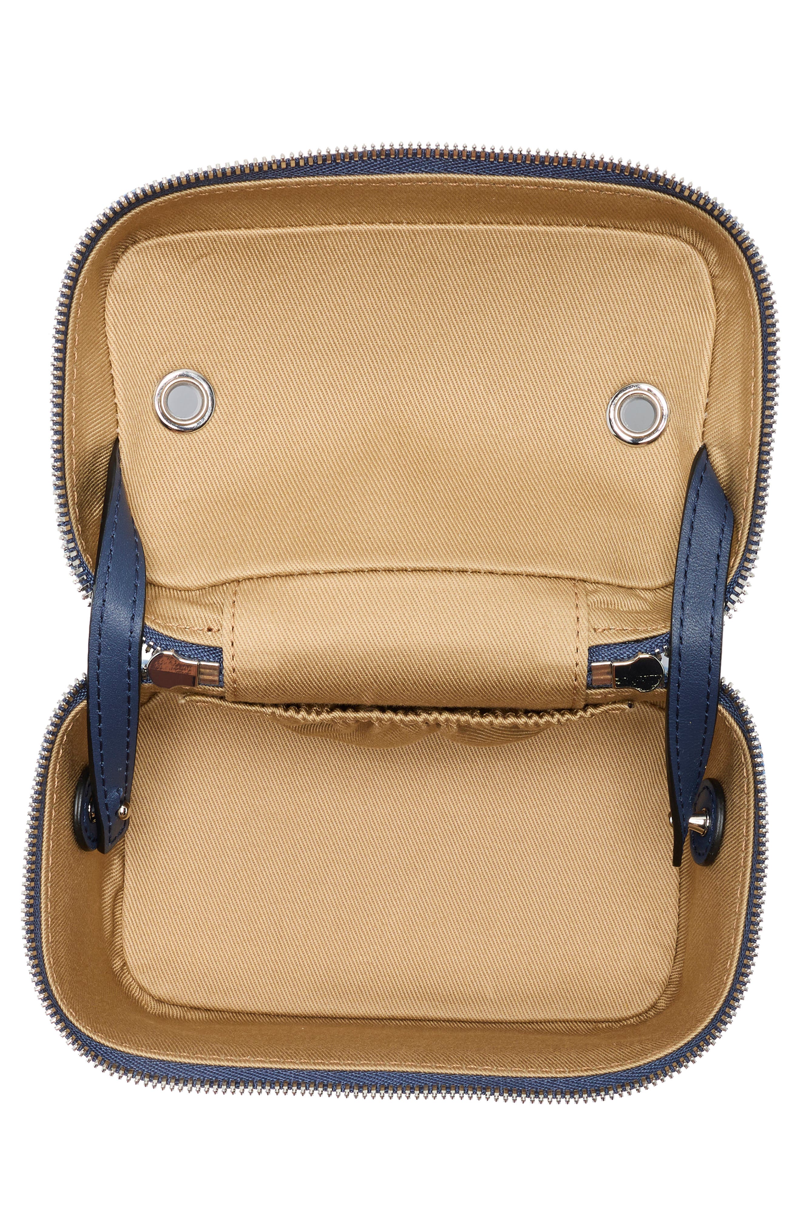 MCM Aren Crossbody Bag, Alternate, color, Denim Blue