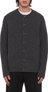 Helmut Lang Ribbed Wool Cardigan