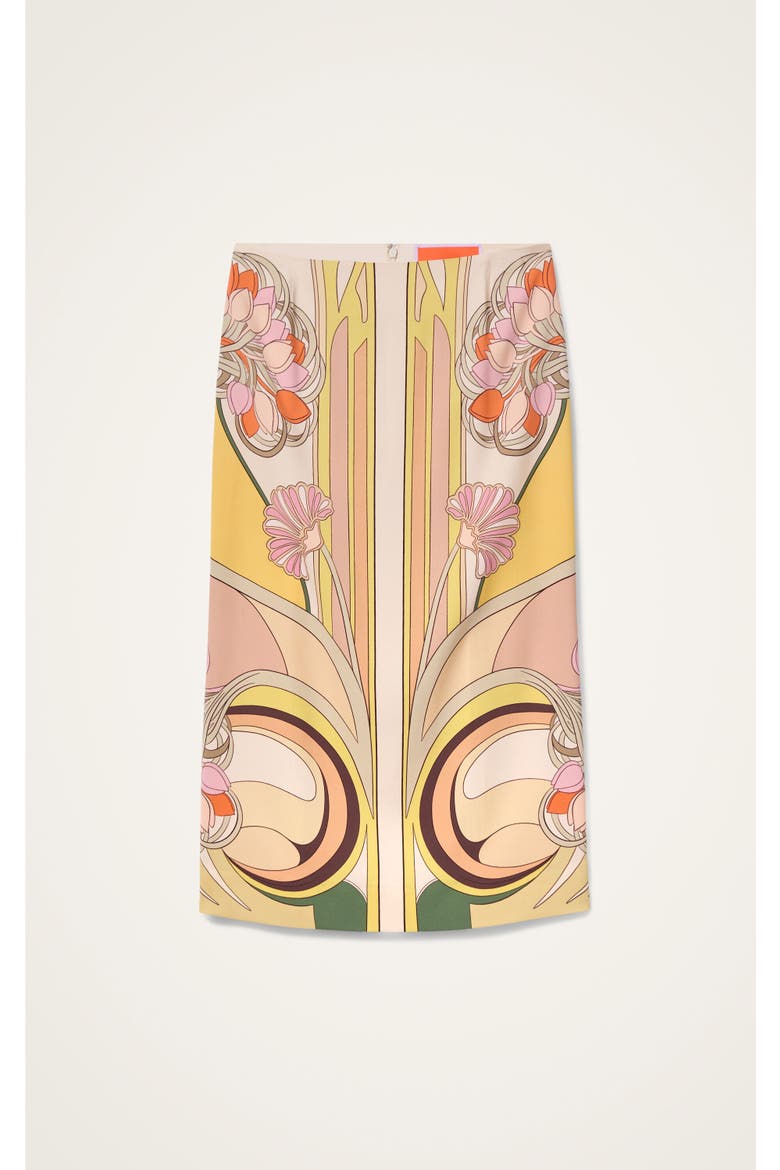 Pencil Skirt, Alternate, color, Tulip Placée Pale Pink