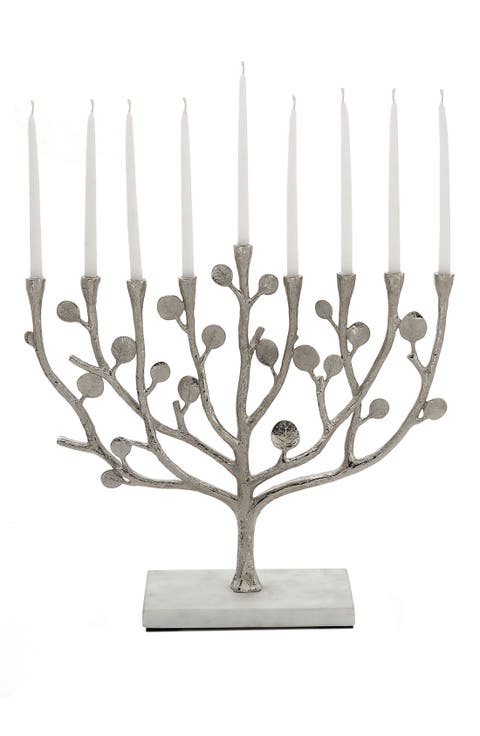 'Botanical Leaf' Menorah