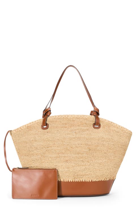 Squillo Raffia Tote
