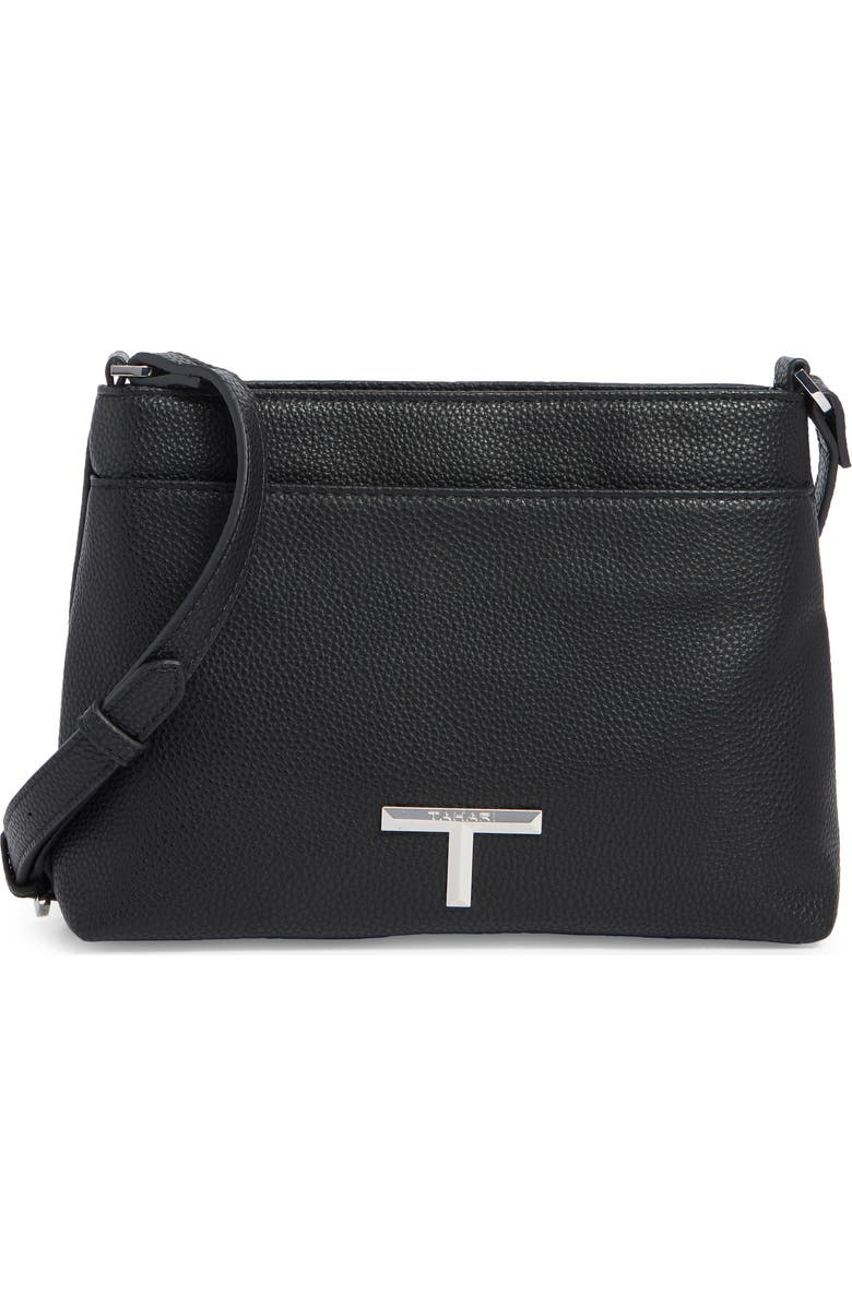T Tahari Elodie Crossbody Bag, Main, color, Black