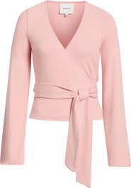 Reformation Kylen Wrap Knit Top