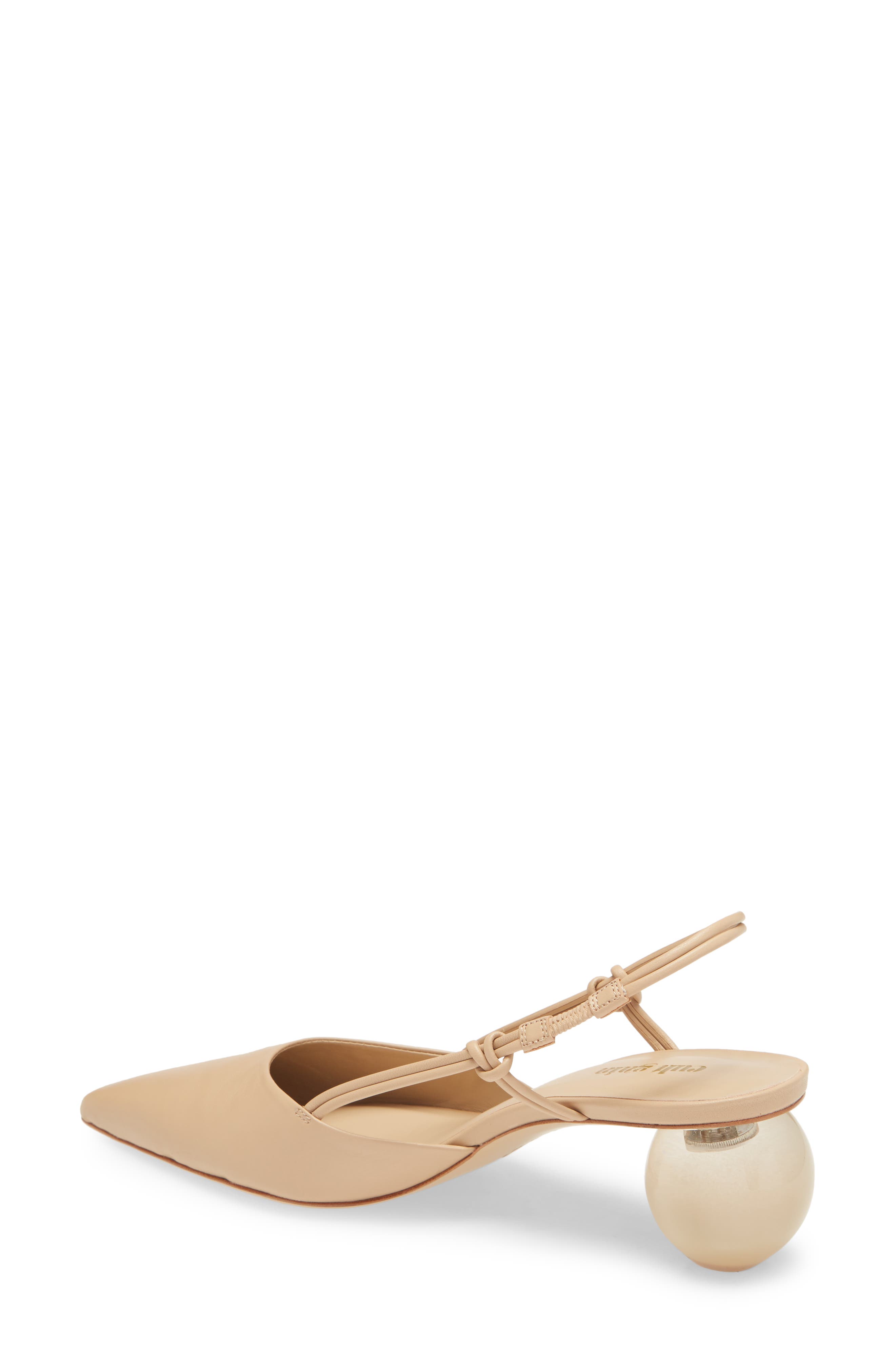Aliza Slingback Pointed Toe Pump, Alternate, color, SAND